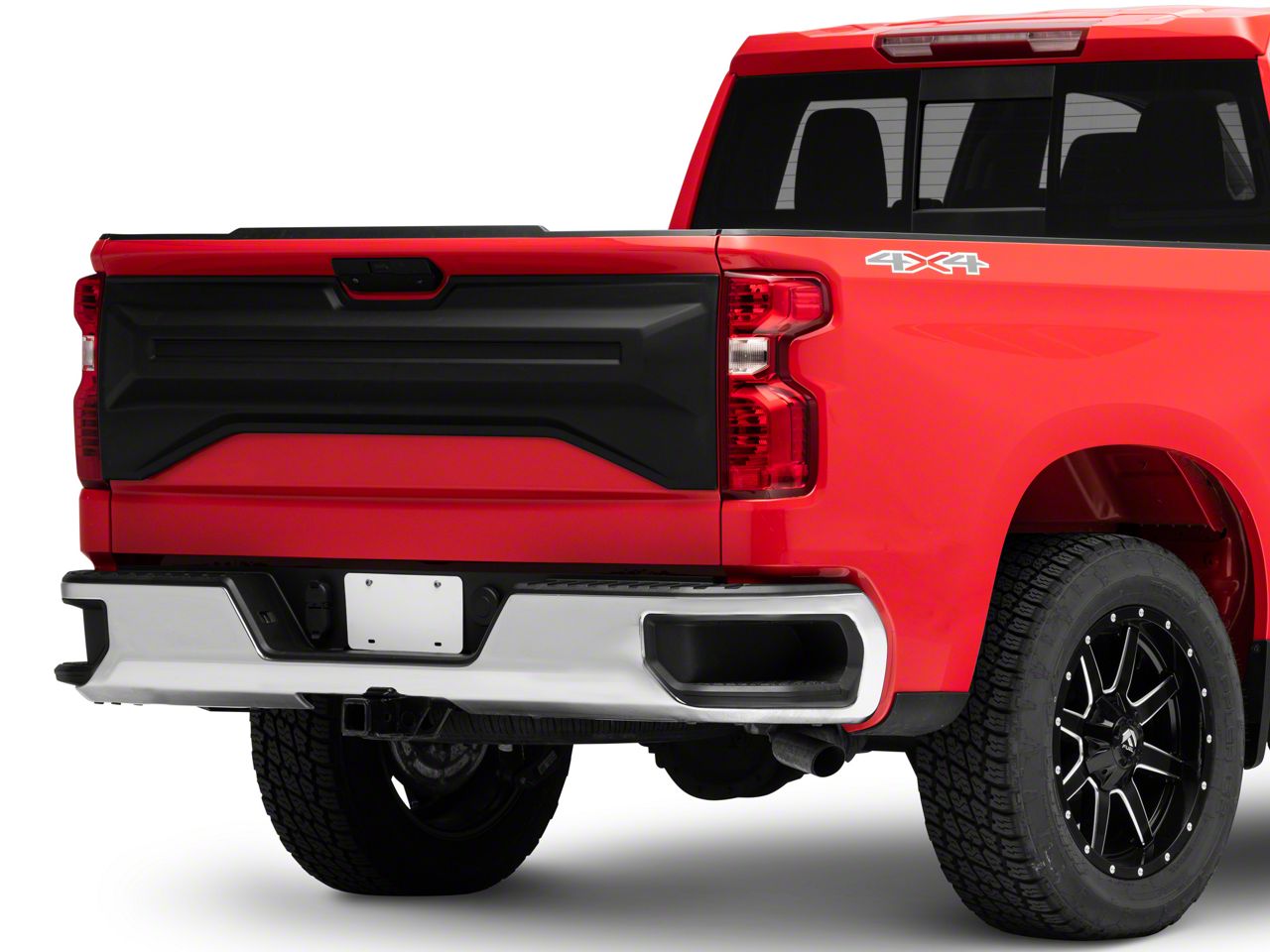 Air Design Silverado 1500 Tailgate Applique; Satin Black GM39A33 (1923