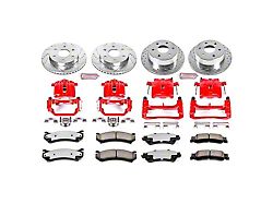 PowerStop Z36 Extreme Truck and Tow 6-Lug Brake Rotor, Pad and Caliper Kit; Front and Rear (99-02 Silverado 1500 w/ Single Piston Rear Calipers)