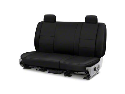 Coverking Cordura Ballistic Custom-Fit Rear Seat Cover; Black (19-23 Silverado 1500 Double Cab)