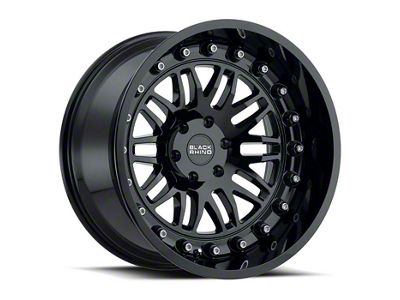 Black Rhino Fury Gloss Black 6-Lug Wheel; 18x9.5; 12mm Offset (07-13 Silverado 1500)