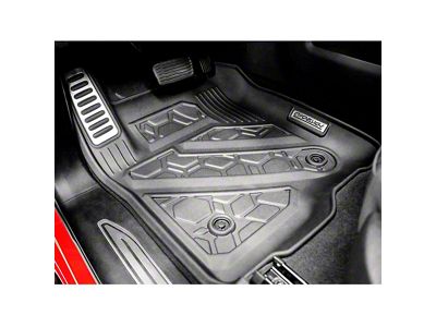 Air Design Soft Touch Front Floor Liners; Black (19-23 Silverado 1500 Regular Cab, Double Cab)