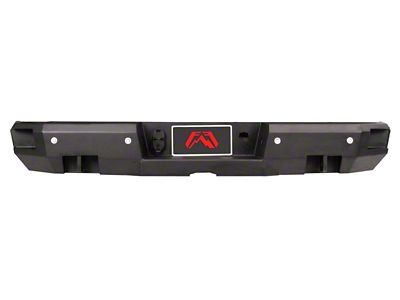 Fab Fours Premium Rear Bumper; Pre-Drilled for Blind Spot Monitor; Bare Steel (19-23 Silverado 1500)