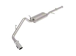 AFE Apollo GT Series 3-Inch Single Exhaust System with Polished Tip; Side Exit (09-18 5.3L Silverado 1500)
