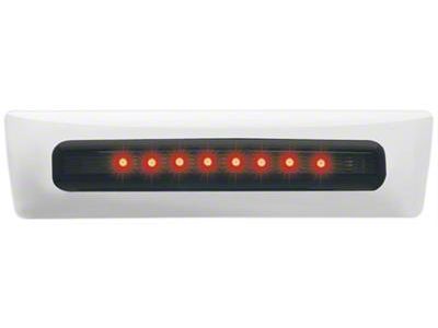 Chrome LED Locking Tailgate Handle; Red LED; Smoked (07-14 Sierra 2500 HD)
