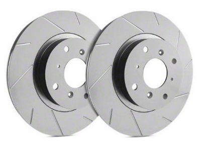 SP Performance Slotted 6-Lug Rotors with Gray ZRC Coating; Front Pair (19-23 Silverado 1500)