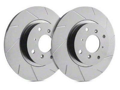 SP Performance Slotted 6-Lug Rotors with Gray ZRC Coating; Rear Pair (19-23 Silverado 1500)
