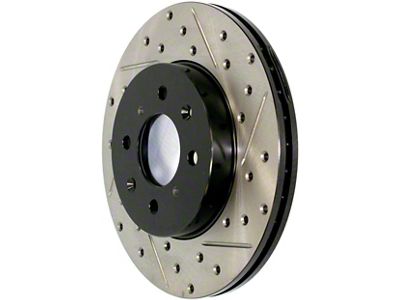 StopTech Sport Drilled and Slotted 6-Lug Rotor; Front Passenger Side (05-18 Silverado 1500)