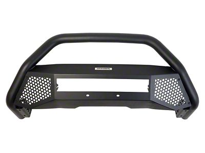 RC4 LR Bull Bar with 20-Inch LED Light Bar Mount; Textured Black (16-18 Silverado 1500)