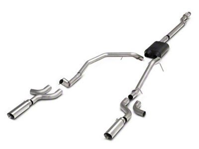 Proven Ground Dual Exhaust System with Polished Tips; Side Exit (07-13 5.3L Silverado 1500)