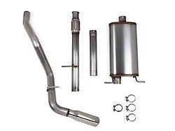 Hooker BlackHeart Single Exhaust System with Polished Tip; Side Exit (09-18 5.3L Sierra 1500)