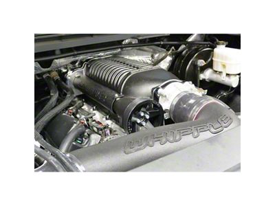 Whipple W185RF 3.0L Intercooled Supercharger Kit; Black (14-18 6.2L Sierra 1500)