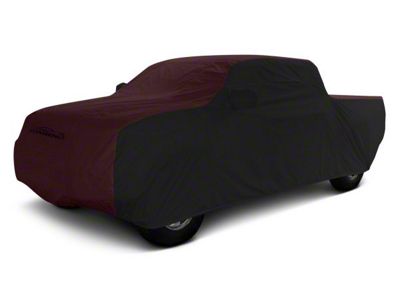 Coverking Stormproof Car Cover; Black/Wine (19-23 Silverado 1500 Double Cab w/ Non-Towing Mirrors)