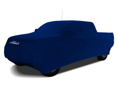 Coverking Satin Stretch Indoor Car Cover; Impact Blue (14-18 Silverado 1500 Crew Cab w/ Non-Towing Mirrors)