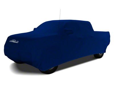 Coverking Satin Stretch Indoor Car Cover; Impact Blue (19-23 Silverado 1500 Crew Cab w/ Non-Towing Mirrors)