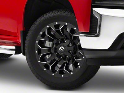 Fuel Wheels Assault Gloss Black Milled 6-Lug Wheel; 20x9; 19mm Offset (19-23 Silverado 1500)