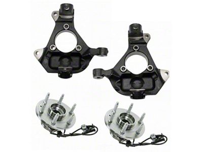 Front Steering Knucles with Hub Assemblies (07-13 4WD Silverado 1500)