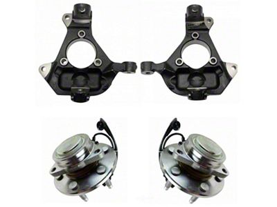 Front Steering Knucles with Hub Assemblies (07-13 2WD Sierra 1500)