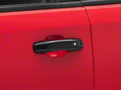 Smart Key Door Handle Covers; Gloss Black (19-23 Silverado 1500)