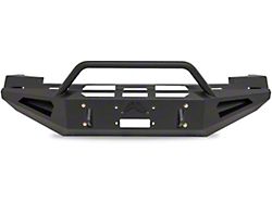 Fab Fours Red Steel Front Bumper with Pre-Runner Guard; Matte Black (07-13 Silverado 1500)