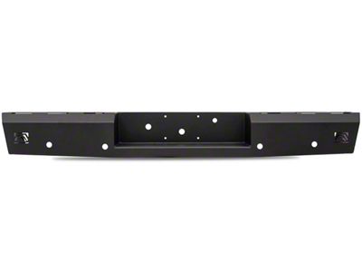 Fab Fours Red Steel Rear Bumper; Matte Black (07-13 Silverado 1500)