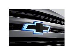 GM Illuminated Front Grille Emblem; Black (19-23 Silverado 1500)