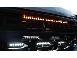 Single 40-Inch Amber LED Light Bar with Grille Mounting Brackets (22-23 Silverado 1500)