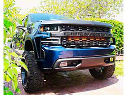 Single 40-Inch Amber LED Light Bar with Grille Mounting Brackets (19-21 Silverado 1500)