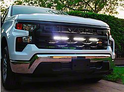 Single 40-Inch White LED Light Bar with Grille Mounting Brackets (22-23 Silverado 1500)