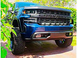 Single 40-Inch White LED Light Bar with Grille Mounting Brackets (19-21 Silverado 1500)