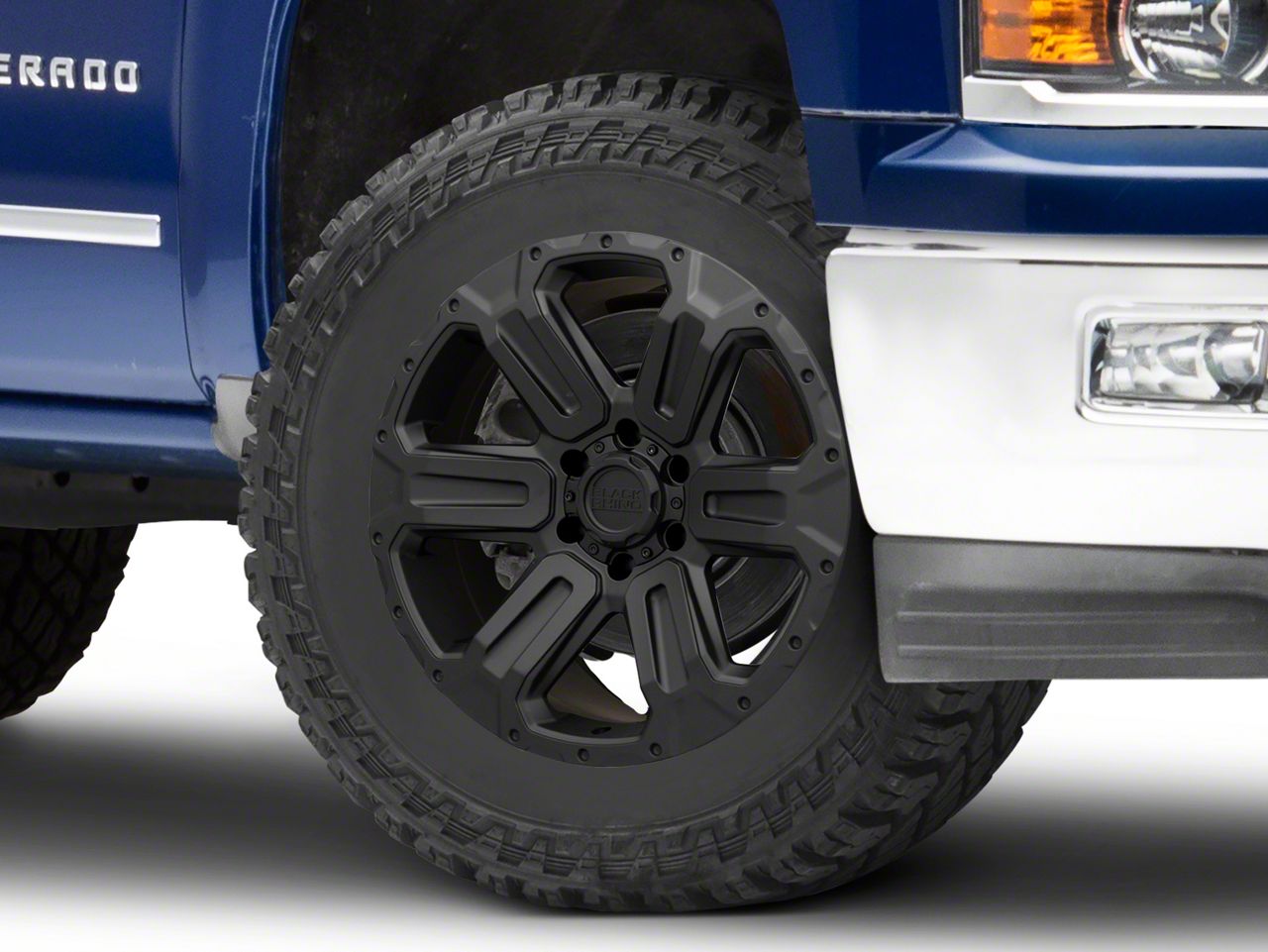 Black Rhino Silverado 1500 Wanaka Matte Black 6-Lug Wheel; 20x9; 12mm