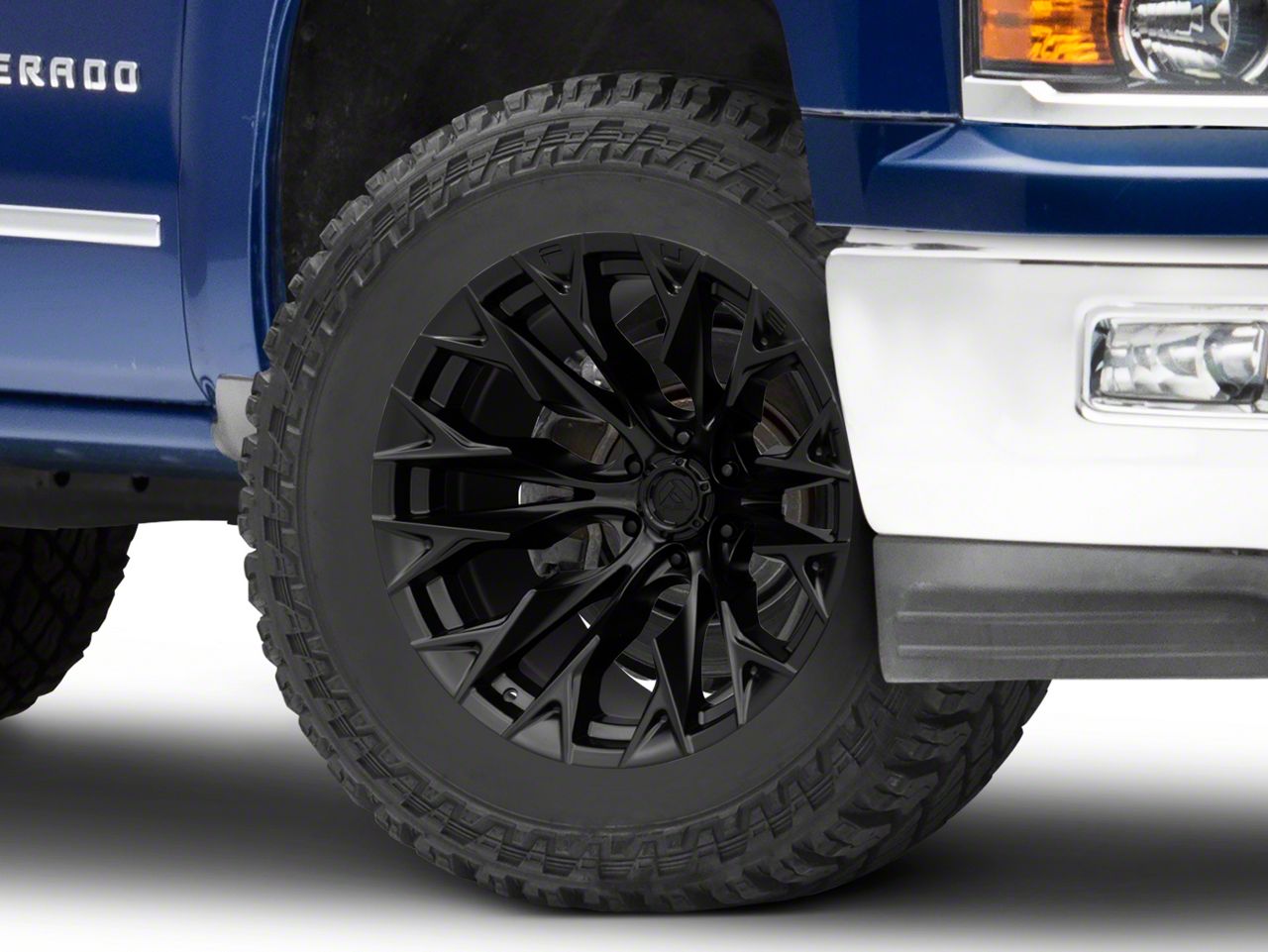 Fuel Wheels Silverado 1500 Flame Blackout 6Lug Wheel; 20x10; 18mm