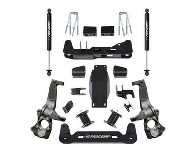 Pro Comp Suspension 6-Inch Suspension Lift Kit with PRO-X Shocks (19-23 4WD Silverado 1500, Excluding Trail Boss)