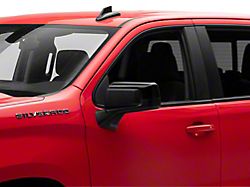 Top Replacement Mirror Covers; Gloss Black (19-21 Sierra 1500)