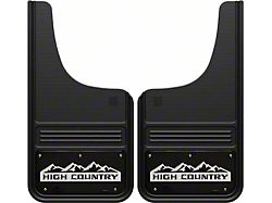 12-Inch x 23-Inch Mud Flaps with High Country Logo; Front or Rear (Universal; Some Adaptation May Be Required)