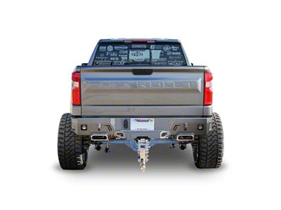 Chassis Unlimited Octane Series Rear Bumper; Not Pre-Drilled for Backup Sensors; Black Textured (19-23 Silverado 1500)
