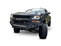 Chassis Unlimited Octane Series Winch Front Bumper; Pre-Drilled for Front Parking Sensors; Black Textured (16-18 Silverado 1500)