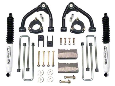 Tuff Country 4-Inch Upper Control Arm Suspension Lift Kit with SX8000 Shocks (14-18 4WD Silverado 1500 w/ Stock Cast Steel Control Arms)