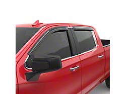EGR Tape-On Window Visors; Front and Rear; Dark Smoke (19-23 Silverado 1500 Crew Cab)