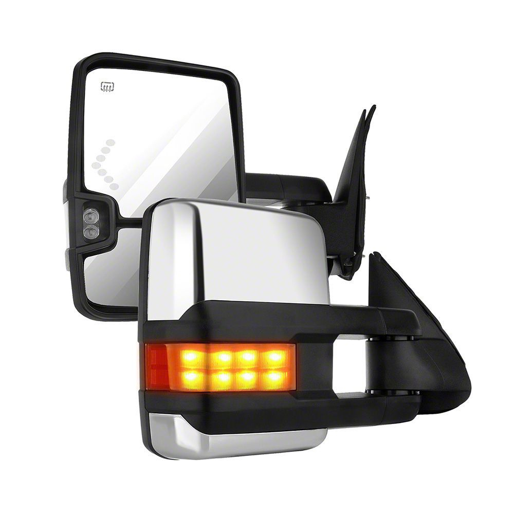 Silverado 1500 Power Heated Manual Telescoping Towing Mirrors with