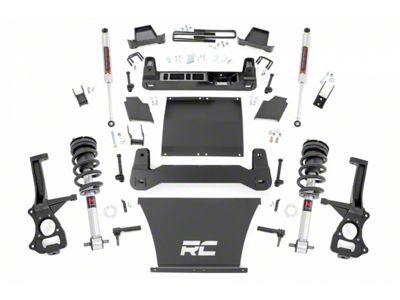 Rough Country 6-Inch Suspension Lift Kit with M1 Struts and M1 Monotube Shocks (19-23 4.3L, 5.3L, 6.2L Silverado 1500 w/ Rear Multi-Leaf Pack Springs, Excluding Trail Boss & ZR2)