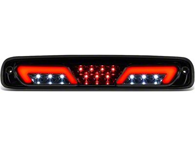 LED Third Brake Light with Sequential Brake Lights; Black Housing; Smoked Lens (99-06 Sierra 1500)
