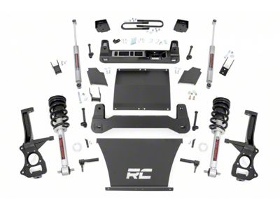 Rough Country 6-Inch Suspension Lift Kit with N3 Struts and N3 Rear Shocks (19-23 4.3L, 5.3L, 6.2L Silverado 1500 w/ Rear Composite Mono-Leaf Springs, Excluding Trail Boss & ZR2)