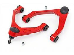 Rough Country Forged Upper Control Arms; Red (07-18 Silverado 1500)