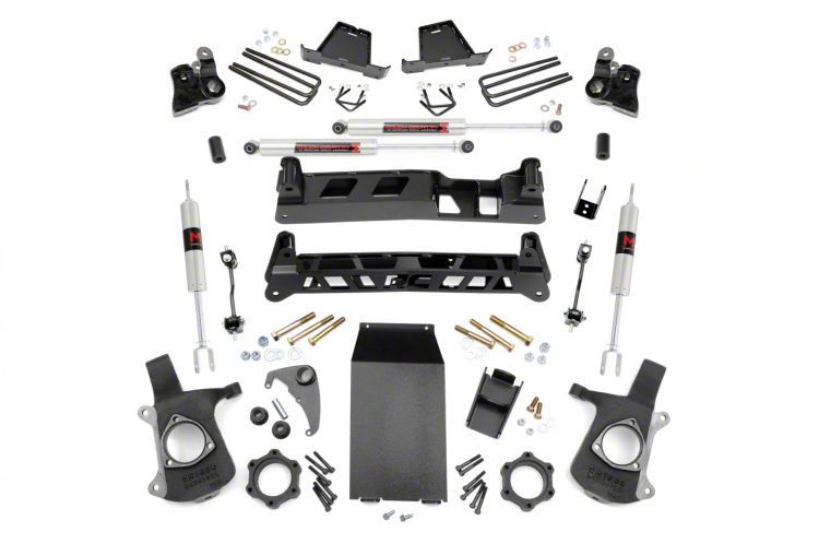 Chevrolet Silverado 1500 2wd/4wd 2019-2026 Rough Country 6" Lift Kit W/ M1 Monotube Struts