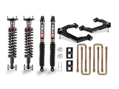 Cognito Motorsports 3-Inch Performance Leveling Lift Kit with Elka 2.0 IFP Shocks (19-23 Sierra 1500, Excluding AT4 & Denali)
