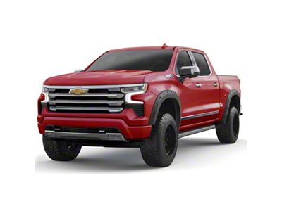 EGR Traditional Bolt-On Look Fender Flares; Matte Black (22-23 Silverado 1500, Excluding ZR2)
