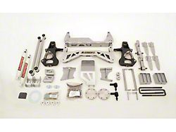 McGaughys Suspension 7 to 9-Inch Premium Suspension Lift Kit with Shocks; Silver (14-16 2WD Silverado 1500 w/ Stock Cast Steel Control Arms)