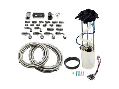 DeatschWerks DW400 Fuel Pump Module with CPE Return Kit; 415 LPH (99-04 V8 Silverado 1500)