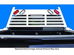 Go Industries Heavy Duty Lighted Headache Rack; Black (19-23 Sierra 1500)