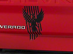 SpeedForm Eagle Stars and Stripes Decal; Matte Black (Universal; Some Adaptation May Be Required)